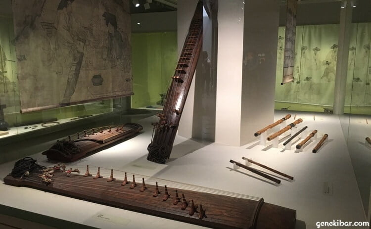 韓国の国立民俗博物館の楽器