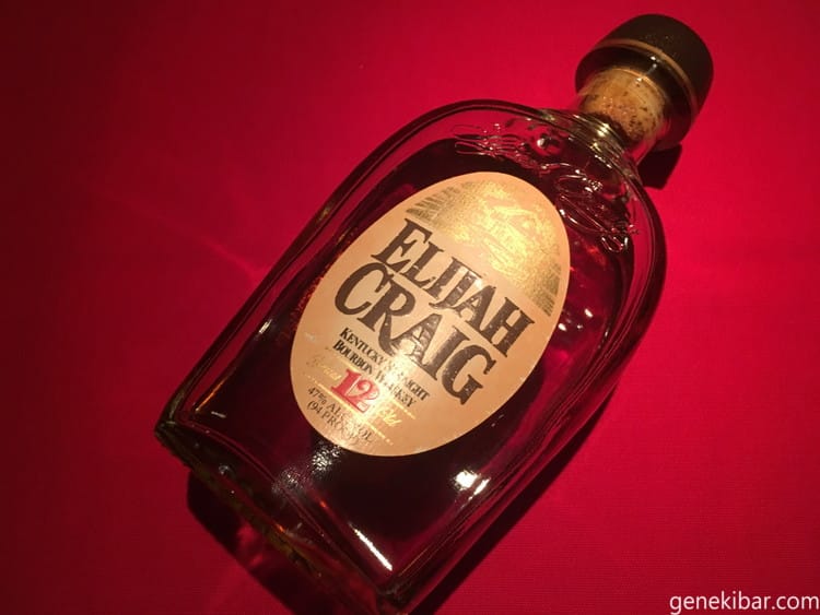 エライジャクレイグ12年のボトル